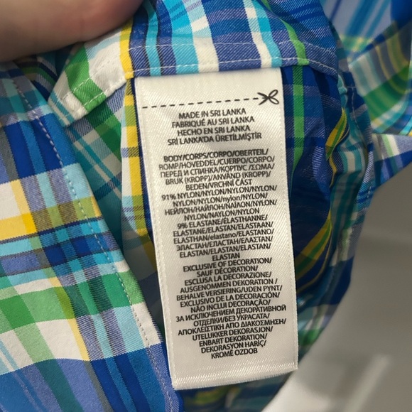 Ralph Lauren Classic Fit Performance Plaid Button Up Size Large. RL Untucked Fit - Picture 7 of 9